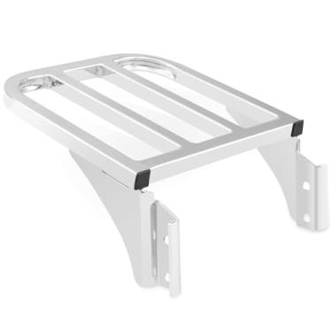 Imagem de NOVALLA Suporte de bagagem destacável Sissy Bar adequado para Harley Sportster XL 883 1200 2004-2022 Dyna FLST FLSTC 2006-Later Softail 1984-2005 (cromado)