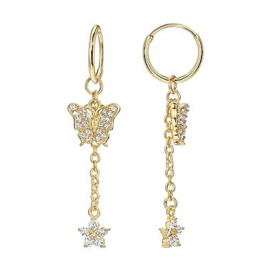 Imagem de FANSING Brincos de argola infinitos de aço cirúrgico 316L para mulheres prata/ouro/ouro rosa/preto 8 mm/10 mm/12 mm, 12mm, Aço inoxidável Zircônia cúbica, Sem pedra preciosa