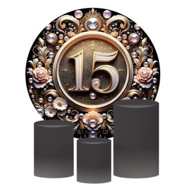 Imagem de Kit 4 Capas Decorativas Para Festa de 15 Anos Sublimado Várias Estampa