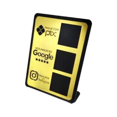 Imagem de Display Placa QR Code PIX GOOGLE INSTAGRAM - loja dinka