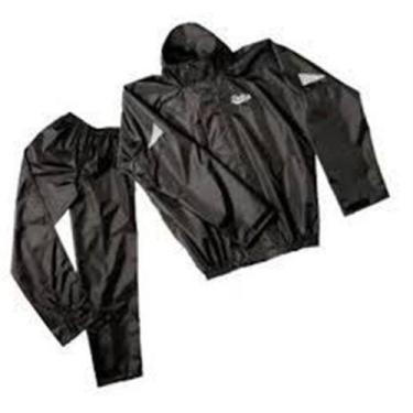 Imagem de Capa de chuva para motoqueiro com capuz e calça tamanho m - Represent