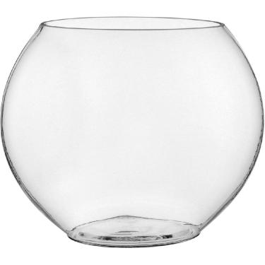 Imagem de VASO DECORATIVO PLANTA REDONDO HOME&CO VIDRO 28x12x34cm TRANSPARENTE