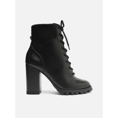 Imagem de BOTA SALTO ALTO COTURNO COURO TRATORADO AREZZO-Feminino