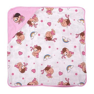 Imagem de Toalha de Banho Bebê em Plush Atoalhado Turma da Mônica Baby, Mônica