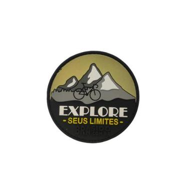 Imagem de Patch Emborrachado 3d Com tiras autocolantes Costurado - Brasido, Bike