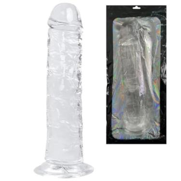 Imagem de Pênis Realístico Em Jelly Com Veias Salientes E Ventosa Sexo Realista Intenso para Prazer