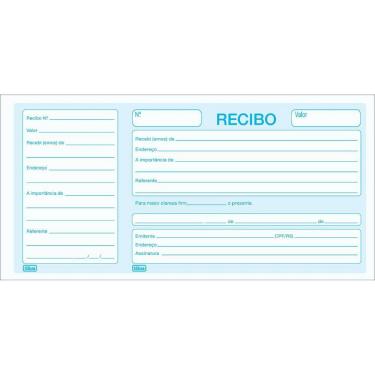 Imagem de Recibo Comercial Com Canhoto 50 Folhas Tilibra