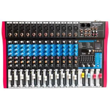 Imagem de Mesa De Som Analógica Soundvoice 12 Canais Ms122 Eux Efeitos