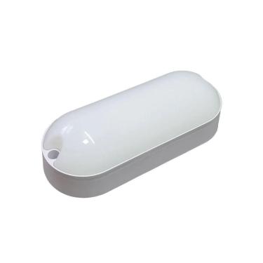 Imagem de Arandela Tartaruga Led Br Ip65 Oval 12w 6500k Manplex Branco - Bivolt