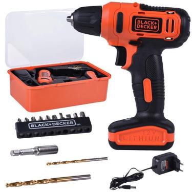 Imagem de Parafusadeira Furadeira Bateria 12V 3/8 Ld12S Black & Decker