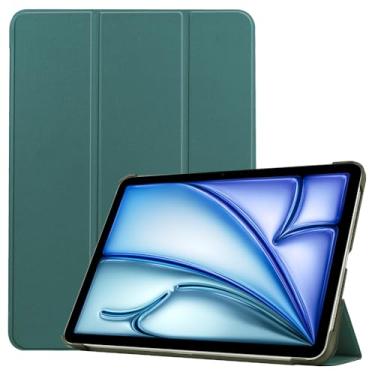 Imagem de Kepuch Custer Capas para iPad Air 11 2025 2024 / iPad Air 5 10.9 2022 / iPad Air 4 10.9 2020 / iPad Pro 11 2018,Couro-PU Bolsas Estojos - Verde