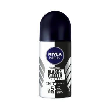 Imagem de Desodorante Antitranspirante Nivea Men Roll On Invisible Black & White 50ml