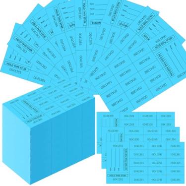 Imagem de Kosiz 1000 folhas 15 bilhetes de sorteio de licitação chinês bilhetes de leilão folhas leilão bilhete de arrecadação de fundos numerado com nome e número de telefone por folha etiquetas de sorteio