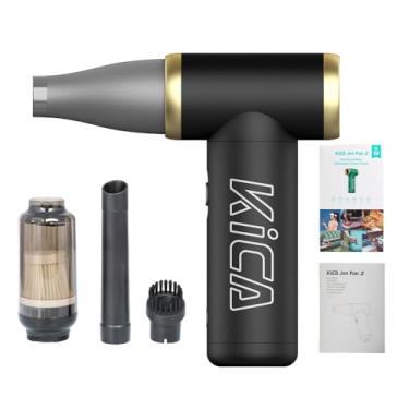 Imagem de 2 em 1 Aspirador+Soprador, 100000RPM Soprador de Ar-Aspirador Portatil Sem Fio-Aspirador de pó Portátil Substituir lata de ar comprimido- Teclado Limpo-Kits de Limpeza de Ventoinha de Carro