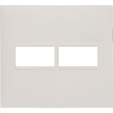 Imagem de Espelho Placa Pial Plus+ Branco 4X4 2Mod.Horz 618511Bc
