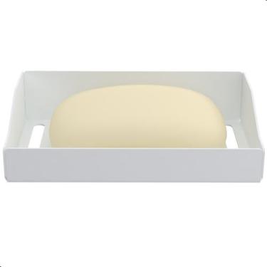 Imagem de Porta Sabonete Adesivo De Parede Banheiro Branco DF - CromoShop Home a