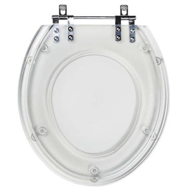 Imagem de Assento Sanitario Poliester Carina Transparente Para Vaso Ideal Standard