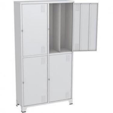 Imagem de Roupeiro de aço Insalubre 4 portas Chapa 26 com divisão vertical - MOV