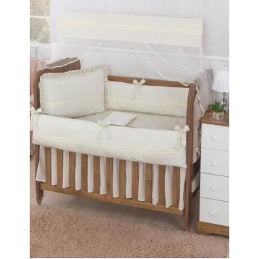 Imagem de Kit berço americano para bebe menina perola 10 peças - Miguel baby, Pa