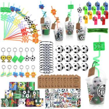 Imagem de Party Favors LiYiQ, 158 peças de futebol com canudo, bola de estresse