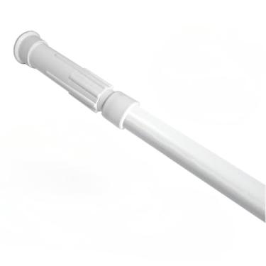 Imagem de Varão Extensivo Ajustável 0,45m à 1,50m Para Cortina Branco de Box Banheiro Suporte Extensor(45cm à 60cm)