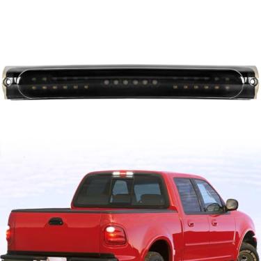 Imagem de Nilight Luz traseira de farol de freio terceira parada de montagem alta com lente de ré compatível com Ford F150 1997 1998 1999 2000 2001 2002 2003 F-150 Heritage 2004 Lâmpada de cabine traseira de