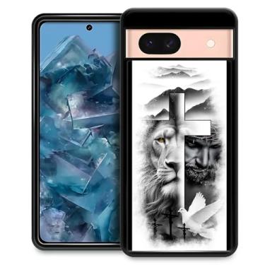 Imagem de FKBRCL4U Capa para Google Pixel 8A, Cruz de Leão, Jesus Cristo, Pomba, Design Gráfico, Menina Menino, Silicone Macio Acrílico, Proteção contra Choque para Google Pixel 8A