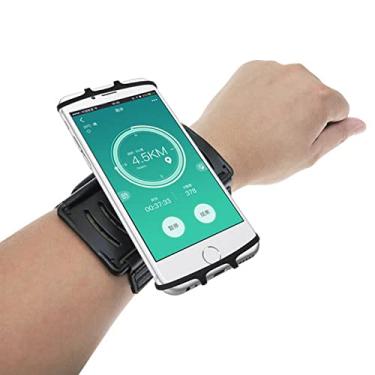 Imagem de Braçadeira para o antebraço para corrida, corrida, corrida, treino, rotação de 180° Cecety TM para iPhone XS Max 10/XR / 8 Plus/Moto Z4 Play / Z3 Play / Z2 Force / G7 Power / G6 Plus/Blu Vivo X, Medium, Preto