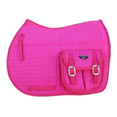 Imagem de CHALLENGER Almofada de sela multiuso com bolsos para adestramento inglês cavalo 72123