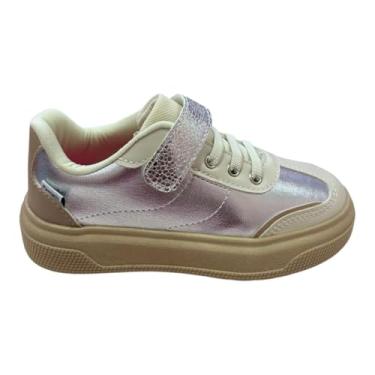 Imagem de Tênis Infantil Feminino XP24 Tal Filha Tal Mãe Craquelado Prata (Prata, BR, Criança de 4 a 8 anos, Numérico, M, 29)