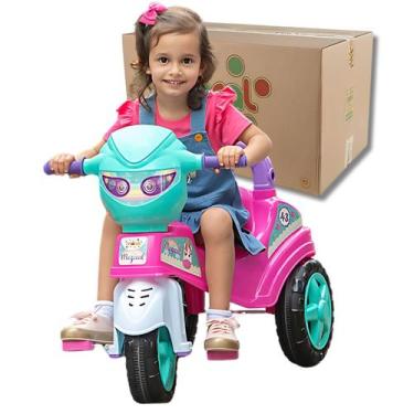 Imagem de Andador Triciclo De Passeio Baby City Menina Maral - Rosa