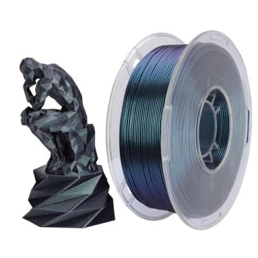 Imagem de CC3D Filamento PLA de titânio queimado 1,75 mm 1KG Filamento de impressora 3D FDM Materiais de impressão 3D Chameleon PLA mudando de cores com luz