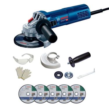 Imagem de Esmerilhadeira 900W Bosch Gws 9-125 S Veloc Variável 220V