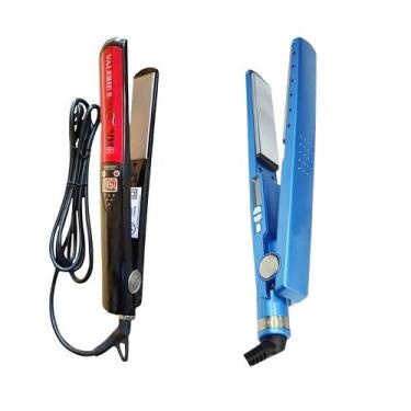 Imagem de Chapinha Valerie's Hair 460F + Prancha Vermelha ou Azul De Brind, Azul