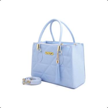 Imagem de Bolsa Transversal Feminina Media Dubai de Ombro Casual - ShopBag, Azul