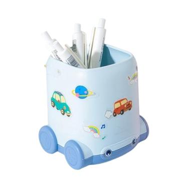 Imagem de Porta-Lápis - Organizador de Canetas e Lápis - Design De Carro Com Adesivos Para Casa Escritório Escola
