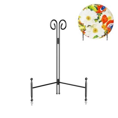 Imagem de hopeme Suporte Decorativo Para Pratos, De Ferro Preto Pratos Cavalete Metal, Peças Arte, Fotos E Cartões, 8 Polegadas, Pacote Com 1 Unidade