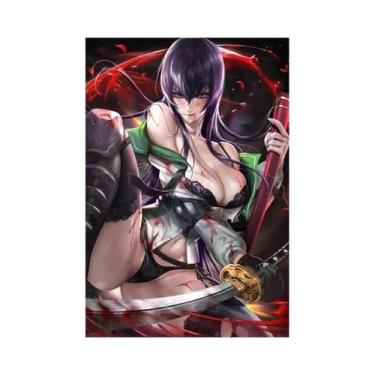 Imagem de Sexy Anime Girl Fitness Nádegas Impressão Em Tela Arte Poster Para Sal