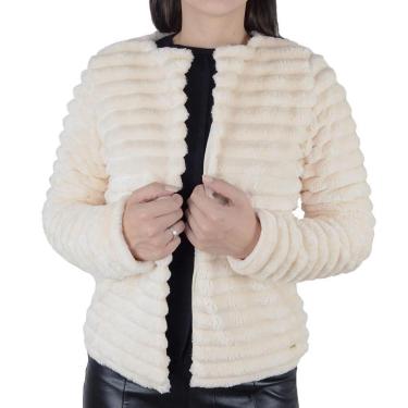 Imagem de Casaco Feminino Olho Fatal Pele Bege Natural - 60180-Feminino