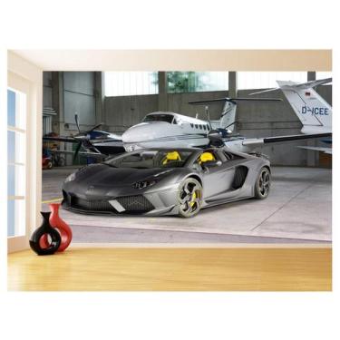 Imagem de Papel De Parede 3D Carro Lamborghini Aventador 3,5M Car174 - Você Deco
