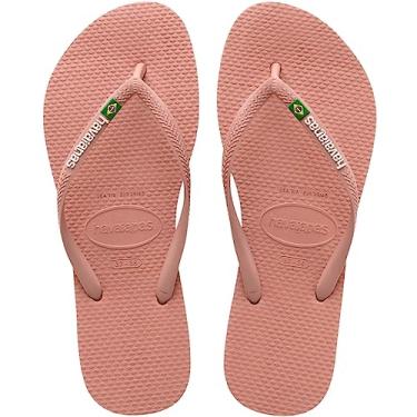 Imagem de Sandalias Havaianas Slim Brasil Havaianas Feminino Rosa Crocus 45/46