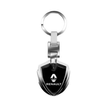 Imagem de Renault 3D Metal Car Logo Key Rings Chaveiro Para Megane Clio Twingo T
