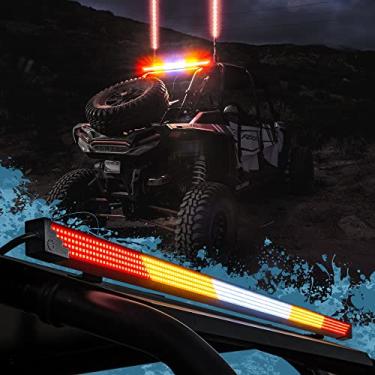 Imagem de Barra de luz de perseguição de LED off-road de 71 cm para UTV [8 modos de flash] [IP67 à prova d'água] [seta de freio traseira] Barra de luz off-road para caminhão Polaris RZR Can-Am UTV ATV SXS