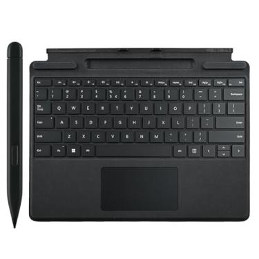 Imagem de Teclado Pro 11 Signature com caneta fina compatível com Microsoft Surface Pro 11/10/9/8, teclado de assinatura magnética Pro 10 para Microsoft Surface Pro 11/10/9/8/X com caneta fina (preto)