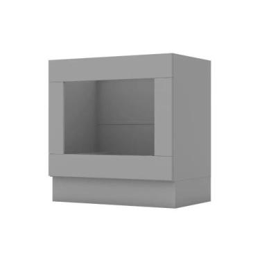 Imagem de Balcão Modulado 80cm para Forno de Embutir Emily Henn (sem Tampo), Cin