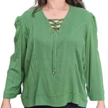 Imagem de Blusa Feminina Raio de Luz Manga 3/4 Bata-Feminino