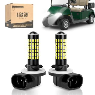 Imagem de Lâmpada de farol LED universal para carrinho de golfe 10L0L para EZGO Club Car DS Precedent, lâmpada LED branca superbrilhante para economia de energia – Pacote com 2