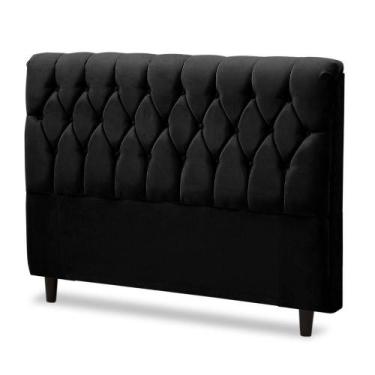 Imagem de Cabeceira De Cama Box Queen 165Cmx126Cm Preta Preto - MOVALE