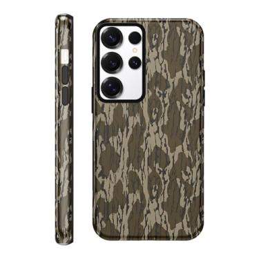 Imagem de Yomjew Linda capa de celular camuflada para Samsung Galaxy S23 Ultra 5G 6,8 polegadas, design estampado com estampa de camuflagem verde legal 2 em 1 capa de telefone brilhante à prova de choque TPU