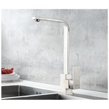 Imagem de Torneira Cozinha Gourmet Bancada Misturador Monocomando Torneira Dubai Gourmet Monocom:...